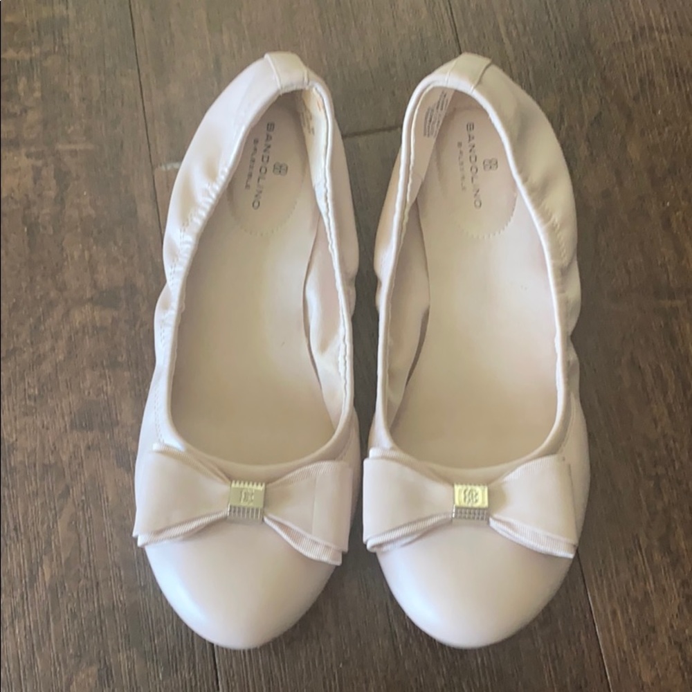 Bandolino Ferrista Pink Bow Ballet Flats